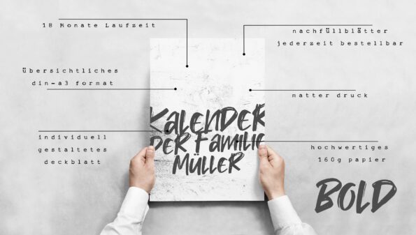 Designkalender "Bold"