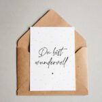 Designkarte Kollektion 2023 Du bist wundervoll