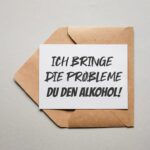 Designkarte Kollektion 2023 ich Probleme du Alkohol
