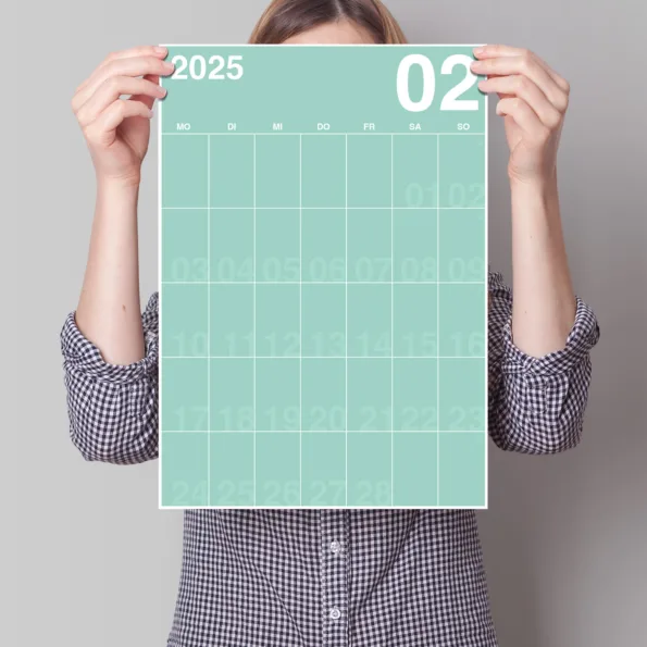 DIN-A3 Kalender Nachfüllpack Pantone Februar 1zu1