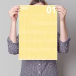 DIN-A3 Kalender Nachfüllpack Pantone Januar 1zu1