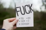 Postkarte - FUCK OFF