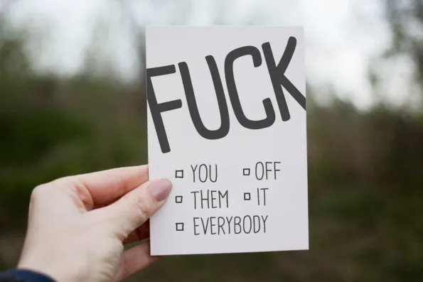 Postkarte - FUCK OFF