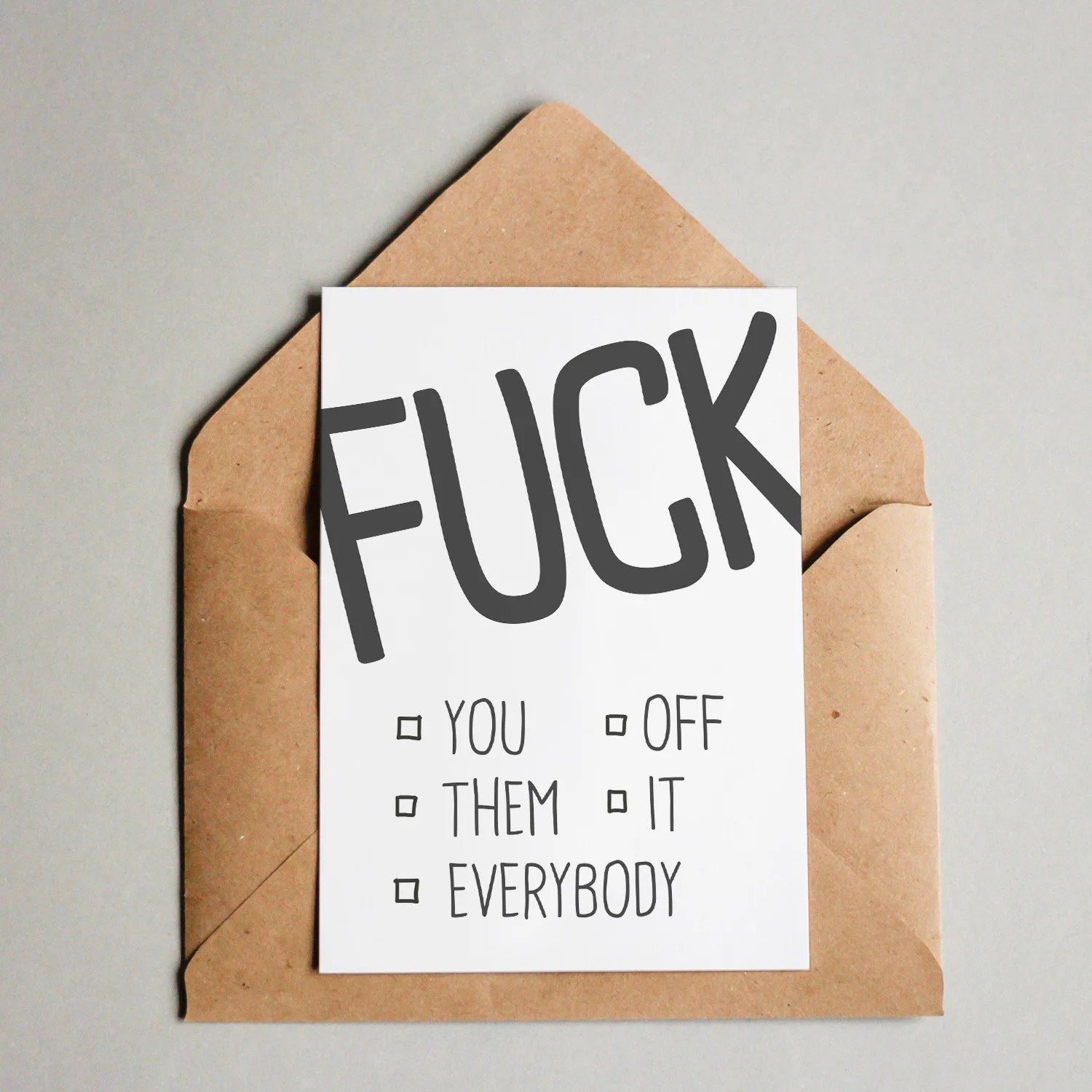 Postkarte - FUCK OFF Postkarte - FUCK OFF