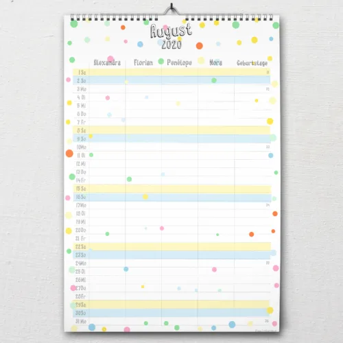 DIN-A2 Familienkalender